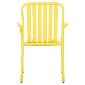 Алуминиево кресло Rachel Hm6088,06 жълто 63x58x85cm Hm6080