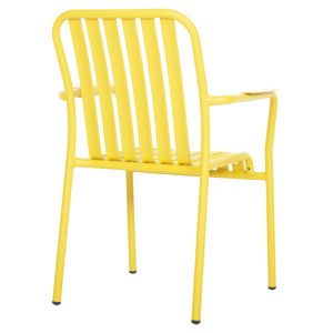 Алуминиево кресло Rachel Hm6088,06 жълто 63x58x85cm Hm6080