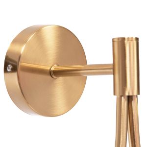 Wall lamp Bais Hm4472 gold with glass sphere [e27] 21x21x44hcm.