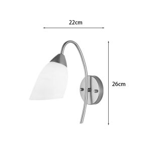 Wall lamp Berak Led metal in golden-white color 10x10x17cm