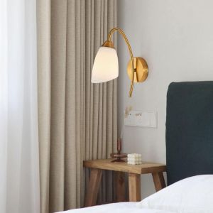 Wall lamp Berak Led metal in golden-white color 10x10x17cm