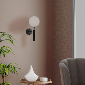 Wall lamp Genka G9 metal in black and white color 15x23x34cm