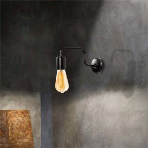 Kerquin Led metal wall lamp in black color 28x10x11cm