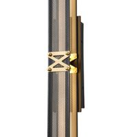 Wall lamp Led 13w 780lm 3000k 600x100mm black-gold Arte Illumina Luis
