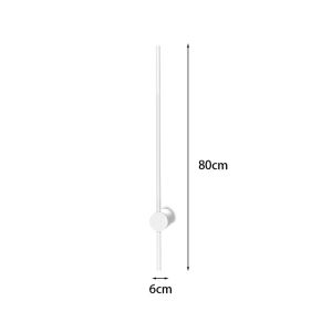 Wall lamp Led Eftenbo in white color D8x80cm