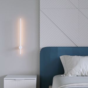 Wall lamp Led Eftenbo in white color D8x80cm