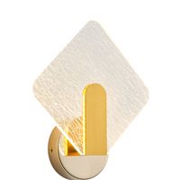 Acrylic wall lamp 8w 3000k 720lm 540x480mm gold Arte Illumina Volet