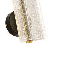 Wall lamp acrylic snow pattern 8w 720lm 3000k 175x380mm black Arte Illumina Sparky