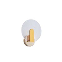 Acrylic wall lamp Led 8w 720lm 3000k 195x230xd60mm gold Arte Illumina Volet