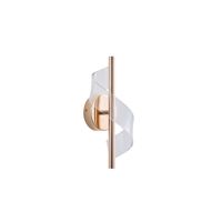 Acrylic wall lamp Led 8w 720lm 3000k 300x130mm rose gold Arte Illumina Silk