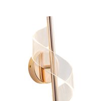 Acrylic wall lamp Led 8w 720lm 3000k 300x130mm rose gold Arte Illumina Silk