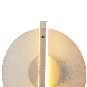 Wall lamp aluminum-glass Led 10w 1200lm 3000k 340x120x300mm Amber Arte Illumina Disc