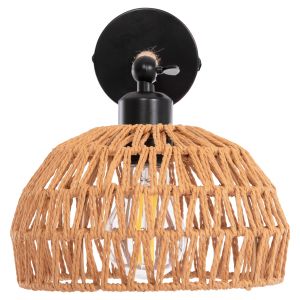 Wall lamp Glide Hm4475 metal base-hemp rope-[e27] 22x22x35-21hcm.
