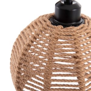 Wall lamp Hm4483 metal base-hemp rope-[e27] 20x20x38-24hcm.