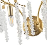 Wall lamp metal 2xe14 Max15w 480x250mm transparent glass Arte Illumina Dynasty