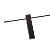 Wall lamp metal Led 10w 1000lm 3000k 800x200x40mm black Arte Illumina Clio