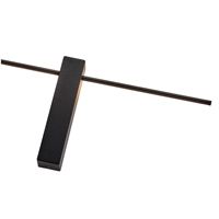 Wall lamp metal Led 12w 1200lm 3000k 1000x200x40mm black Arte Illumina Clio