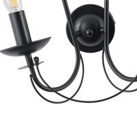 Wall lamp metal transparent glass 2xe27 Max15w 320x300mm black Arte Illumina Vault