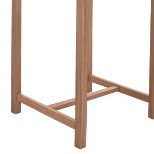 Бар квадратна маса Presscot Hm18113 тиково дърво в естествен цвят 70x70x105hcm.