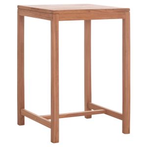 Бар квадратна маса Presscot Hm18113 тиково дърво в естествен цвят 70x70x105hcm.