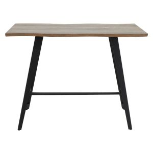 Бар маса Fortitude Mdf орех - черни метални крака 140x70x103,5cm