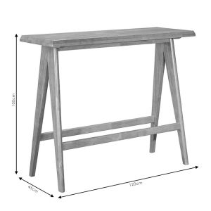 Бар маса Winslow плот от масивно каучуково дърво Walnut 120x45x100cm