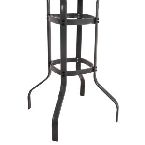 Bar table square Figgy Hm6066.01 gray metallic-tempered glass 60x60x100hcm.