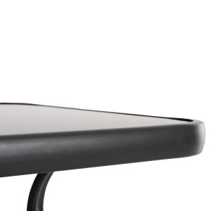 Bar table square Figgy Hm6066.01 gray metallic-tempered glass 60x60x100hcm.