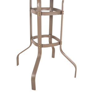 Bar table square Figgy Hm6066.04 metallic champagne-color-tempered glass 60x60x100hcm.