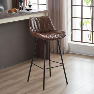 Bar stool - black metal frame 48x50x101cm