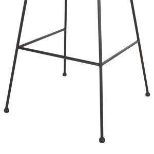Бар стол Allegra Hm5455,11 метал възглавница черен-плетен бежов 56x59x116,5hcm
