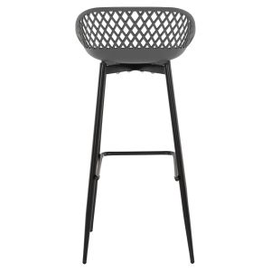 Бар стол Avaya Hm8686,20 сив полипропилен-черна метална рамка 46х48х99cm