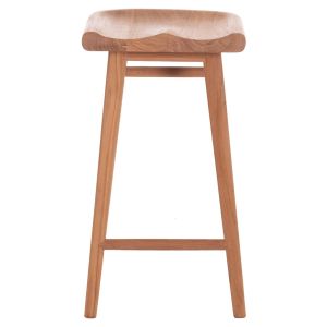 Bar stool Bolmar Hm18108 teak in natural color 40.5x44x74 cm.