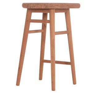 Bar stool Bolmar Hm18108 teak in natural color 40.5x44x74 cm.