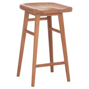 Bar stool Bolmar Hm18108 teak in natural color 40.5x44x74 cm.