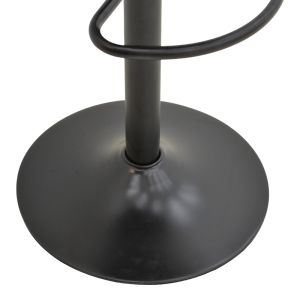 Bar stool Boronez, black, Pu, with black base, 47x49x112 cm