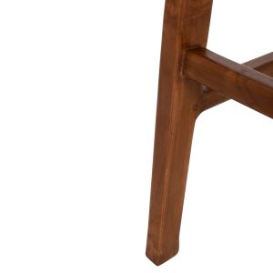 Bar stool Bundy Hm6130 teak in walnut 45x40x75hcm.