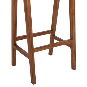Bar stool Bundy Hm6130 teak in walnut 45x40x75hcm.
