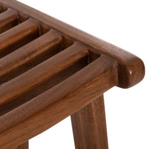 Bar stool Bundy Hm6130 teak in walnut 45x40x75hcm.