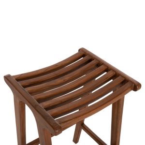 Bar stool Bundy Hm6130 teak in walnut 45x40x75hcm.