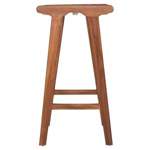Bar stool Bundy Hm6130 teak in walnut 45x40x75hcm.
