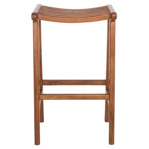 Bar stool Bundy Hm6130 teak in walnut 45x40x75hcm.