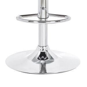 Bar stool Fern Folding Pu White Walnut-chrome Metal