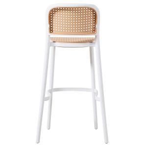 Бар стол Hm5939,01 полипропилен бял-бежов 41x53x103cm