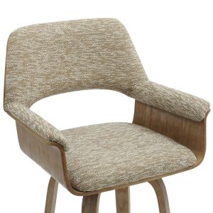 Бар стол Med.height Clipp .01 шперплат варосан-бежов плат 57.5x53x98hcm Hm9987