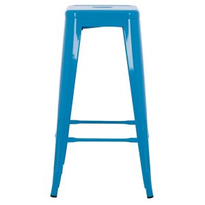 Bar stool Melita-pro Relix Hm8642.48 metal in blue 43x43x78hcm.