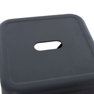 Бар стол Melita-pro Relix HM8642.50 метал в сиво 43x43x78hсм.