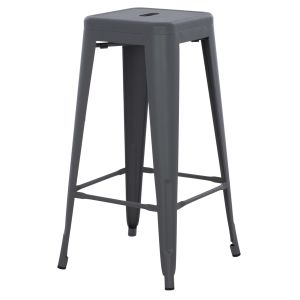 Бар стол Melita-pro Relix HM8642.50 метал в сиво 43x43x78hсм.