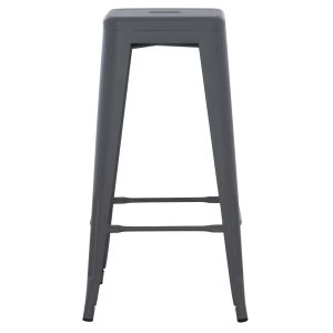 Бар стол Melita-pro Relix HM8642.50 метал в сиво 43x43x78hсм.