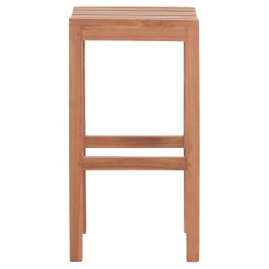 Bar stool Nikol Hm18109 teak wood in natural color 40x40x77 cm.